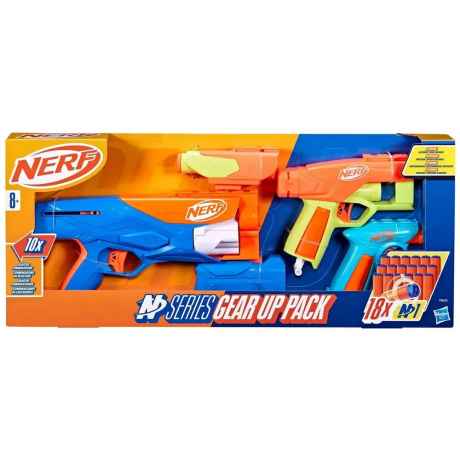 Комплект снаряжения Nerf, 3 бластера, 18 стрел NERF вид 2