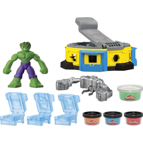 Игровой набор для лепки Hulk Smash And Squish Play-Doh вид 1