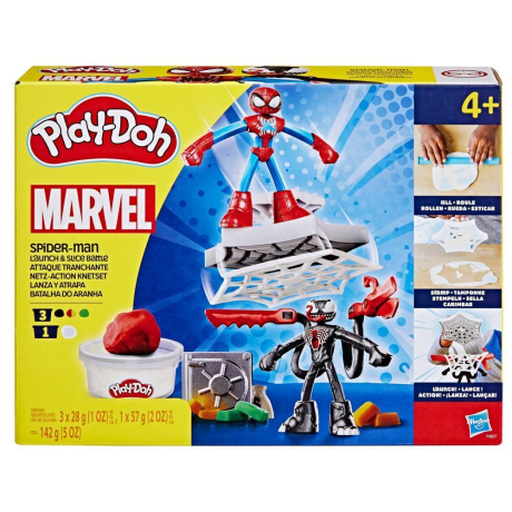 Игровой набор для лепки Spider-Man Launch & Slice Battle Play-Doh вид 2