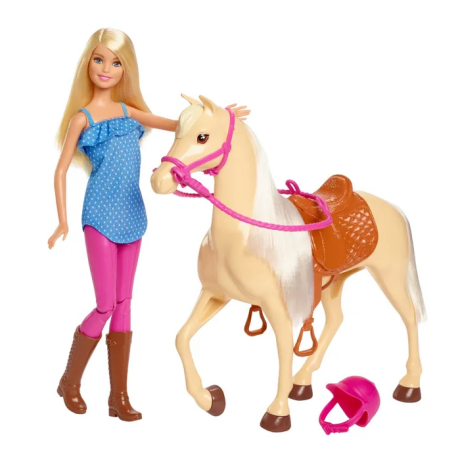 Игровой набор Кукла и лошадь Barbie вид 1