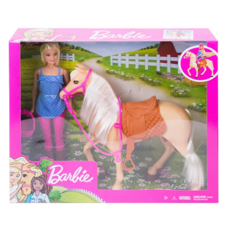 Игровой набор Кукла и лошадь Barbie вид 2