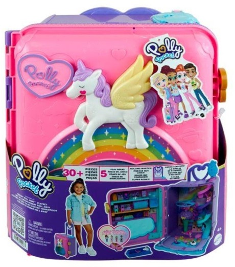 Игровой набор "Чемодан" внутри с аксессуарами Polly Pocket вид 2