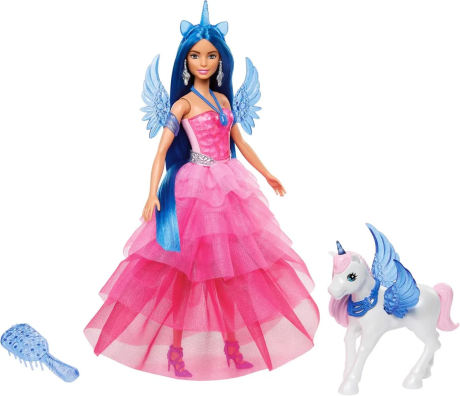 Кукла с крылатым единорогом Barbie вид 1