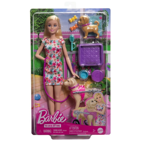 Игровой набор Кукла, щенок и собака в коляске Barbie вид 2