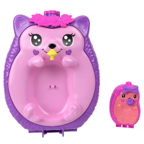 Игровой набор "Мама и ежик" внутри с аксессуарами Polly Pocket вид 1