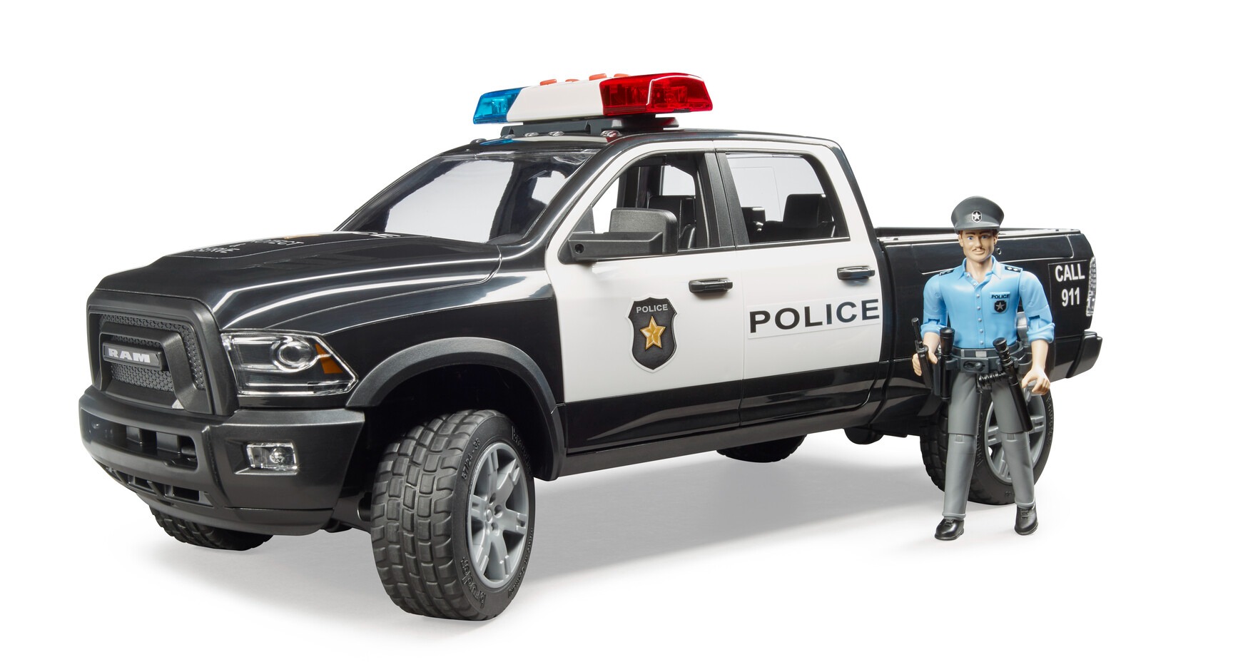 Внедорожник RAM 2500 полицейский с фигуркой Bruder вид 1