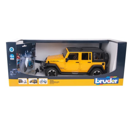 Внедорожник Wrangler Rubicon Unlimitad с велосипедистом и фигуркой Bruder вид 2