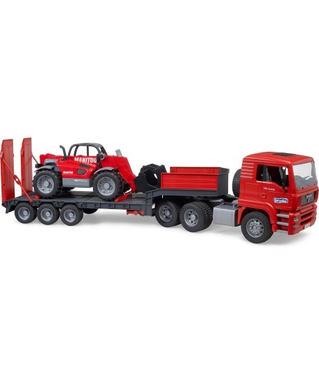 Грузовик MAN с погрузчиком Manitou Bruder вид 1