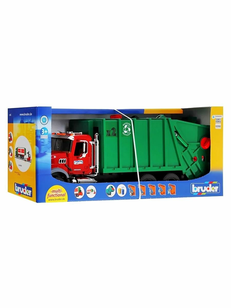 Мусоровоз MACK Bruder вид 2