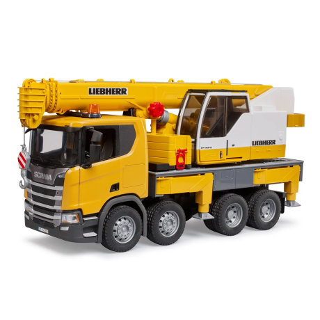 Грузовик кран Scania с модулем Bruder вид 1