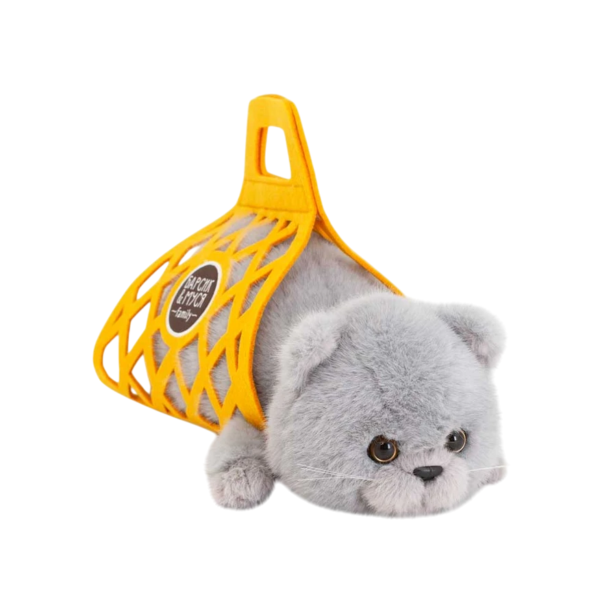 Кот Барсик в сумке, серый, 35 Orange вид 1