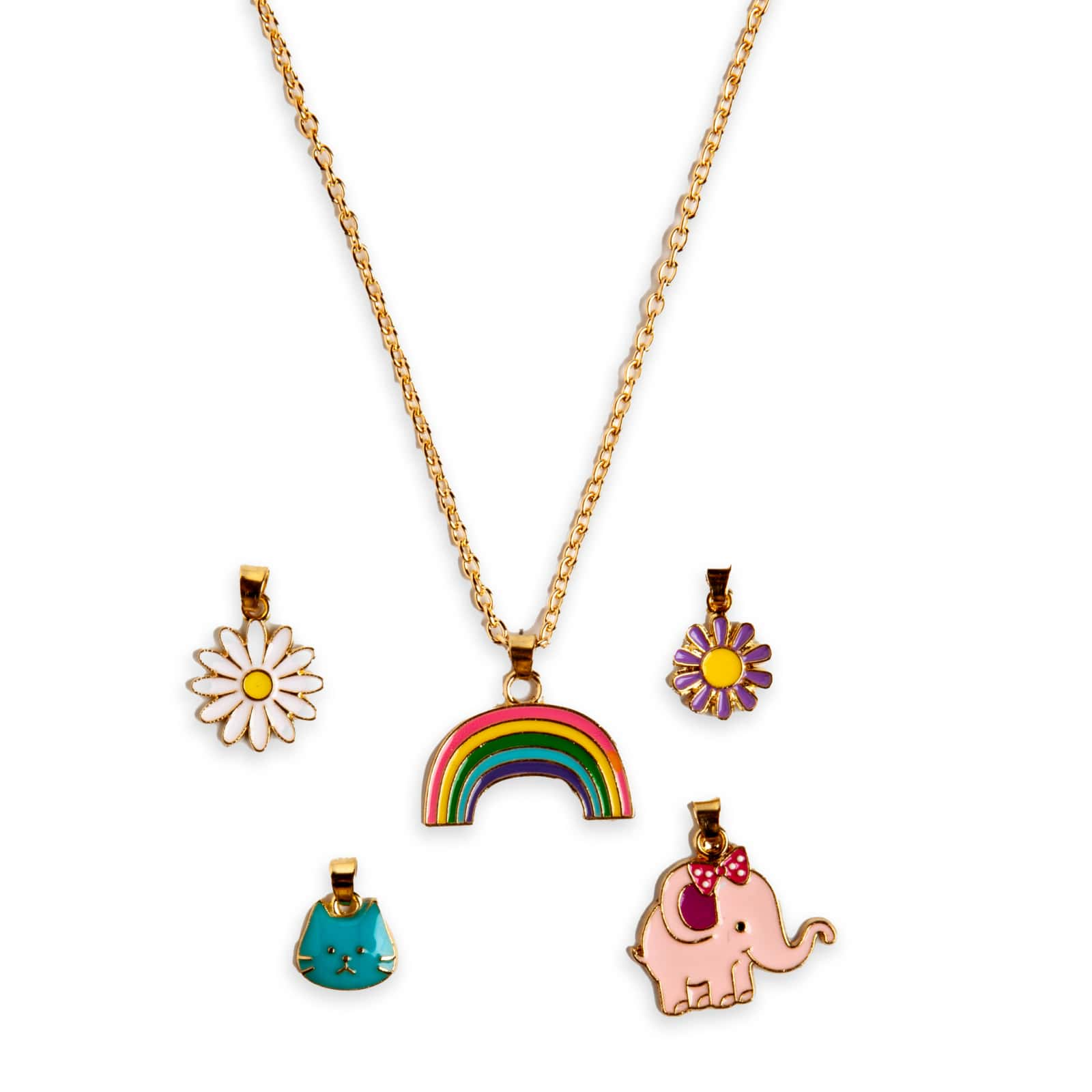 Набор подвесок на шею с цепочкой  вид 2