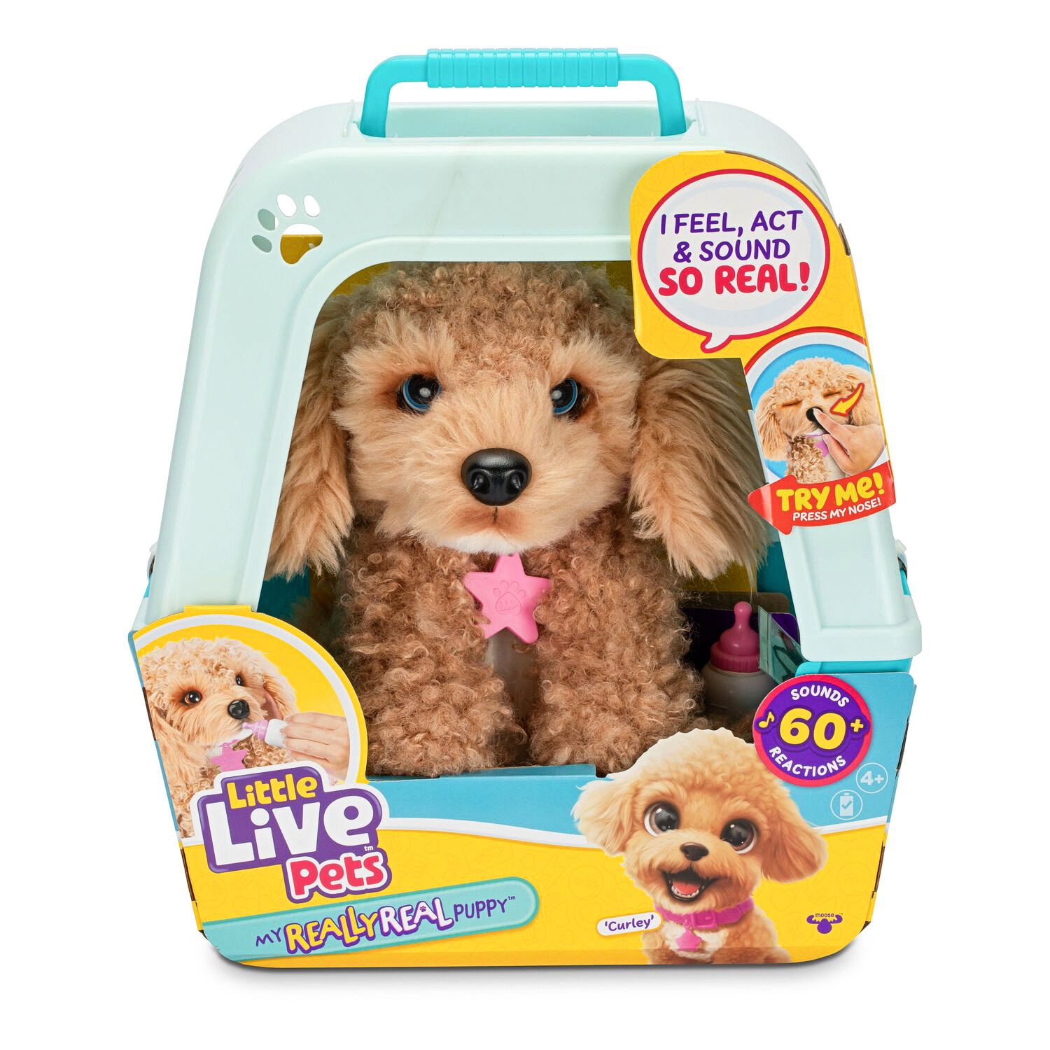 Интреактивный щенок в переноске "Кудряшка Мальтипу" Sharktoys вид 1