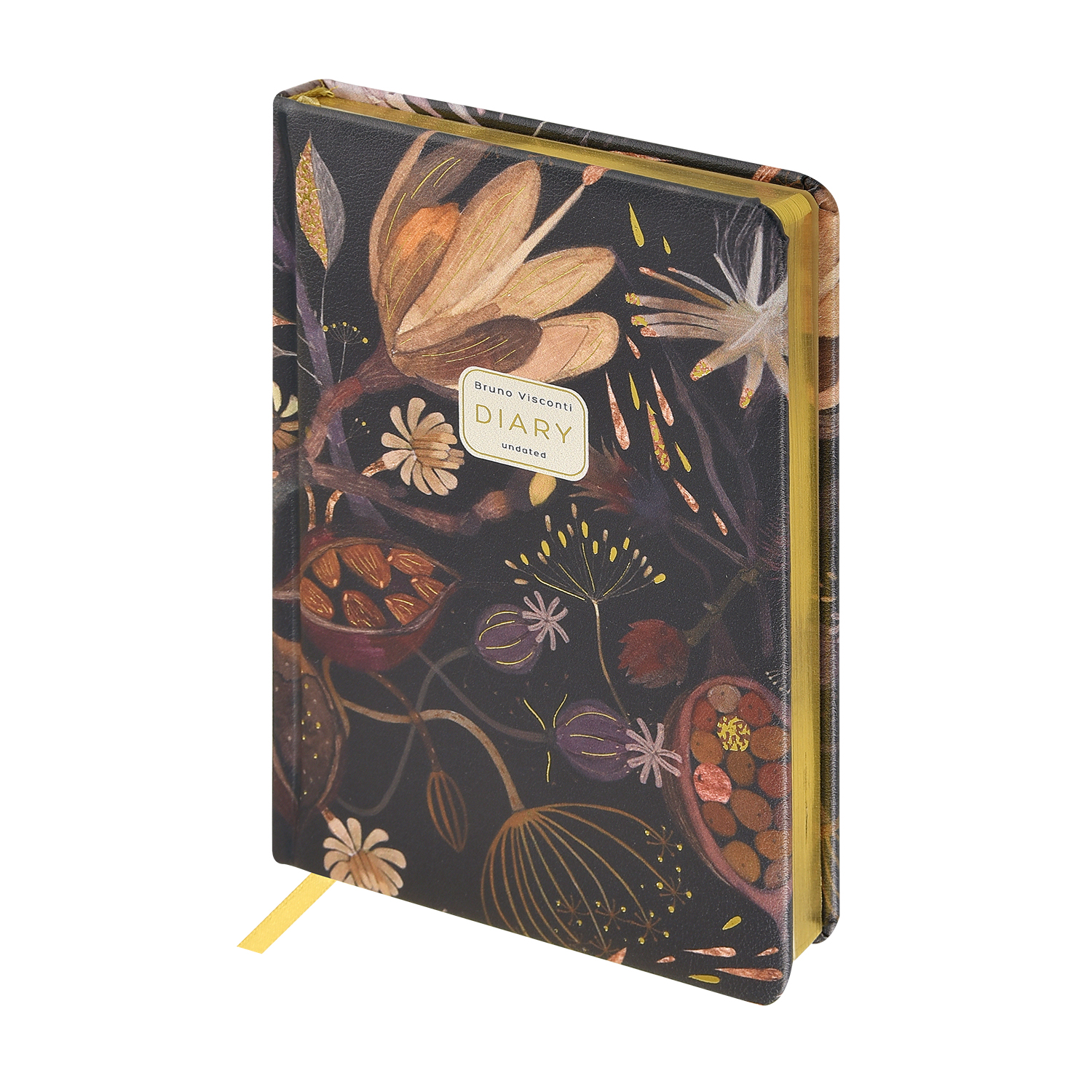 Ежедневник А5 120л. "Ночные цветы" Bruno Visconti вид 1