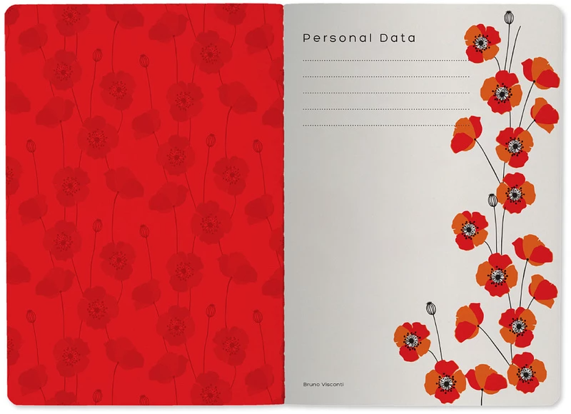 Тетрадь 40л. "Маки" Bruno Visconti вид 2