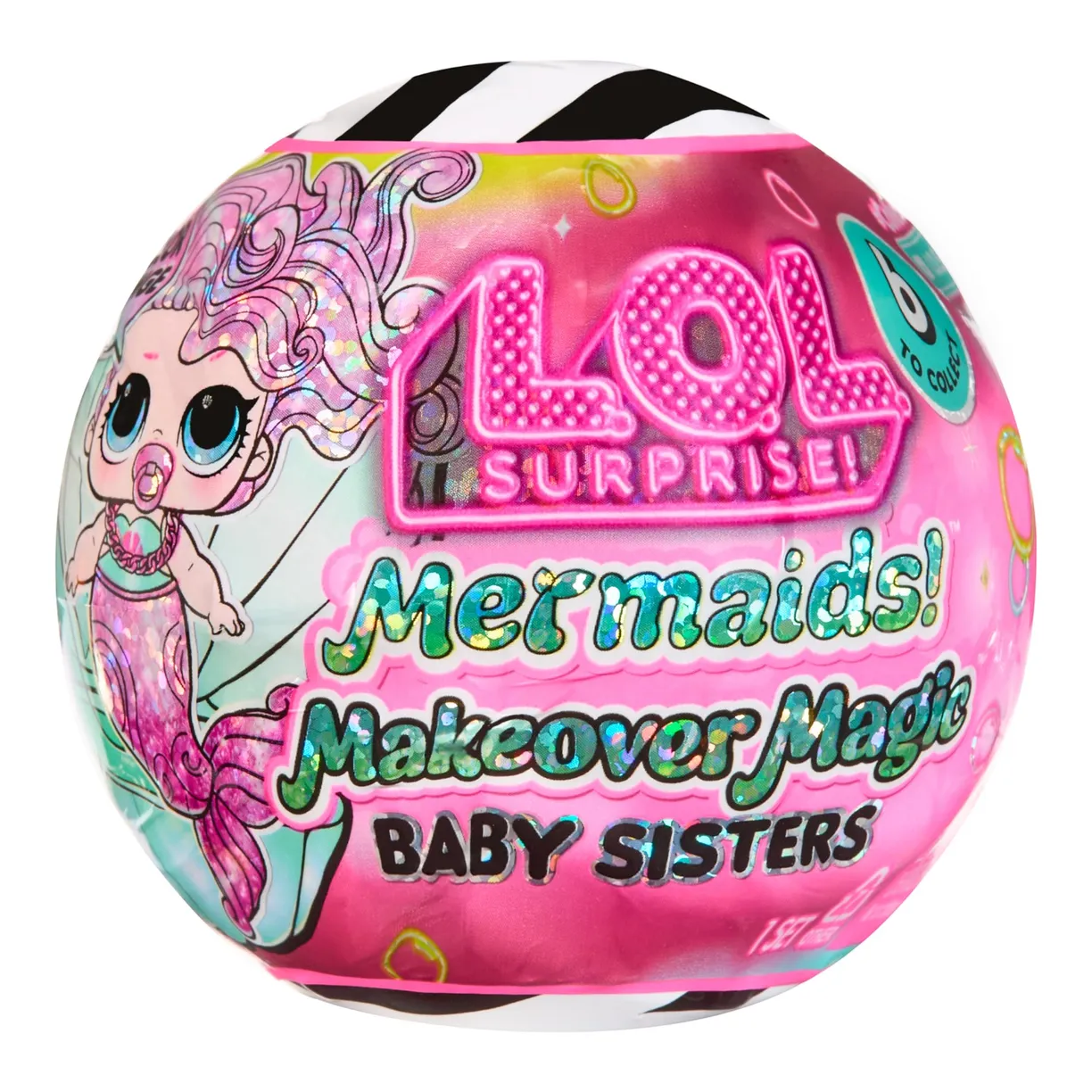 Кукла в шаре сестрички русалки LOL LOL вид 1