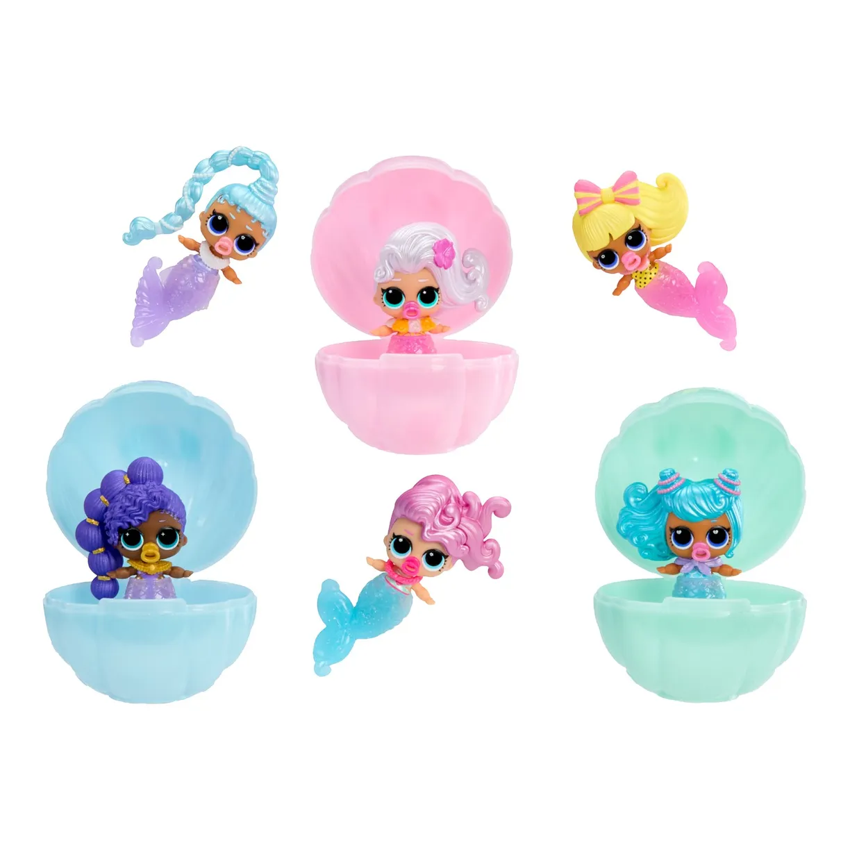 Кукла в шаре сестрички русалки LOL LOL вид 2