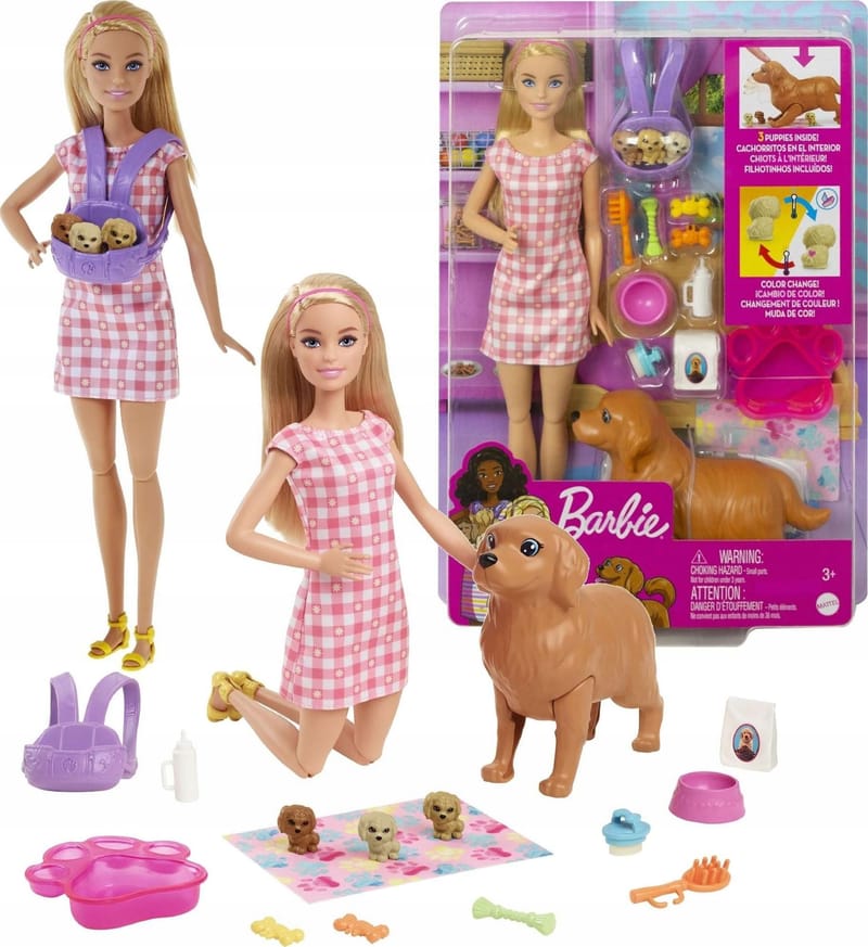 Игровой набор новорожденные щенки Barbie вид 1