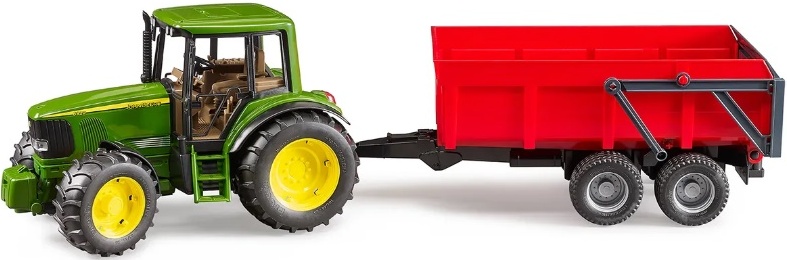 Трактор John Deere с прицепом самосвал Bruder вид 1
