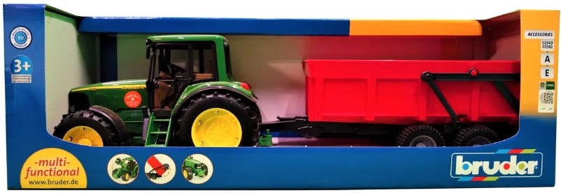 Трактор John Deere с прицепом самосвал Bruder вид 2