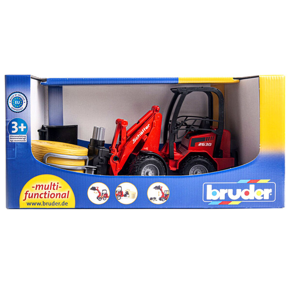 Погрузчик SCHAEFFER с рулоном Bruder вид 2