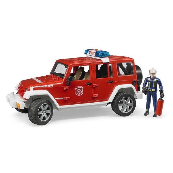 Внедорожник Jeep Wrangler Unlimited Rubicon пожарная Bruder вид 1