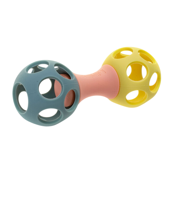 Погремушка силиконовая, гантелька резная Gulliver baby вид 1