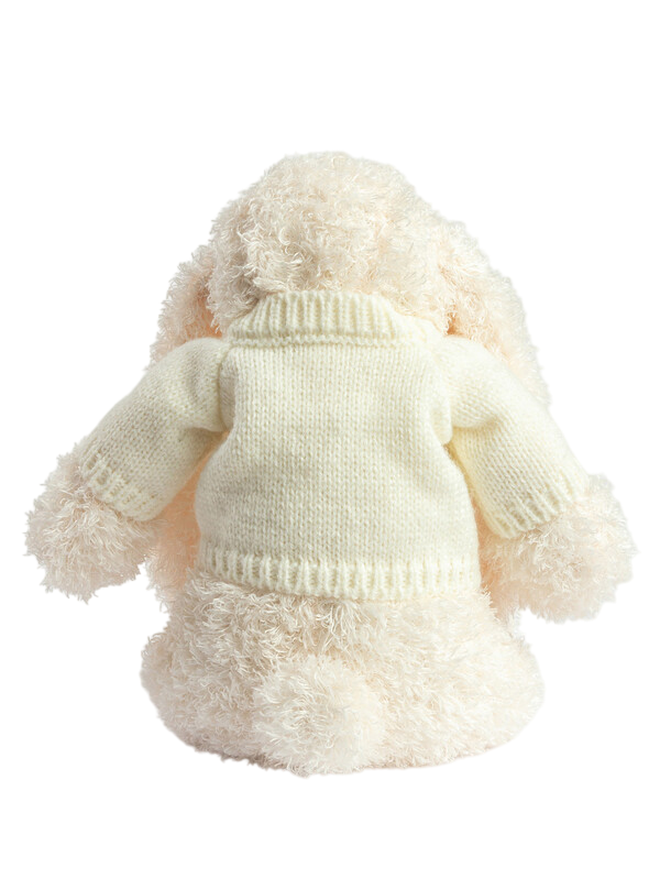 Мягкая игрушка Зайка белый в свитере, 30 см Gulliver baby вид 2