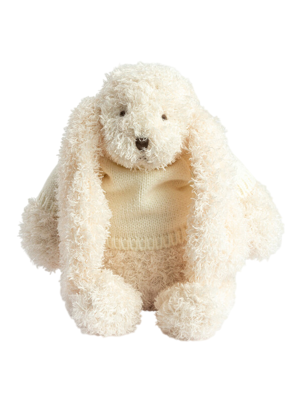 Мягкая игрушка Зайка белый в свитере, 30 см Gulliver baby вид 1