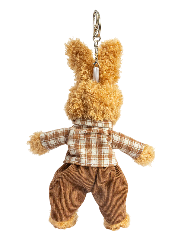 Мягкая игрушка-подвес Зайчик в клетчатой рубашке, 21 см Gulliver baby вид 2