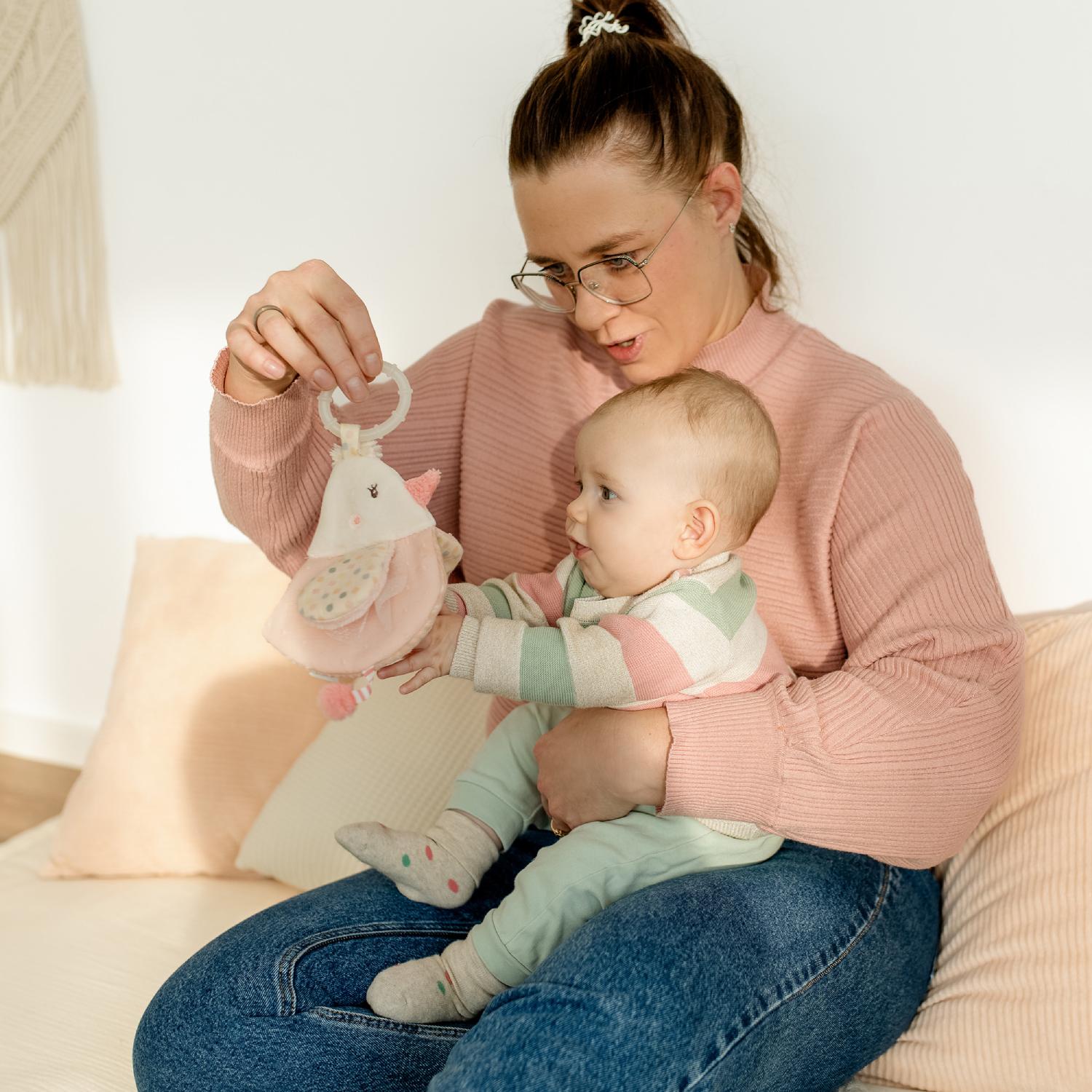 Мягкая игрушка-книжка с подвесом Птичка Fehn вид 2