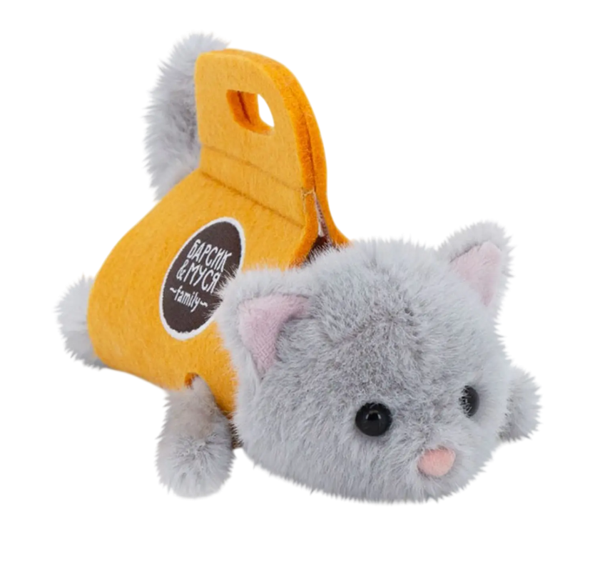 Котенок в сумке, серый Orange вид 1