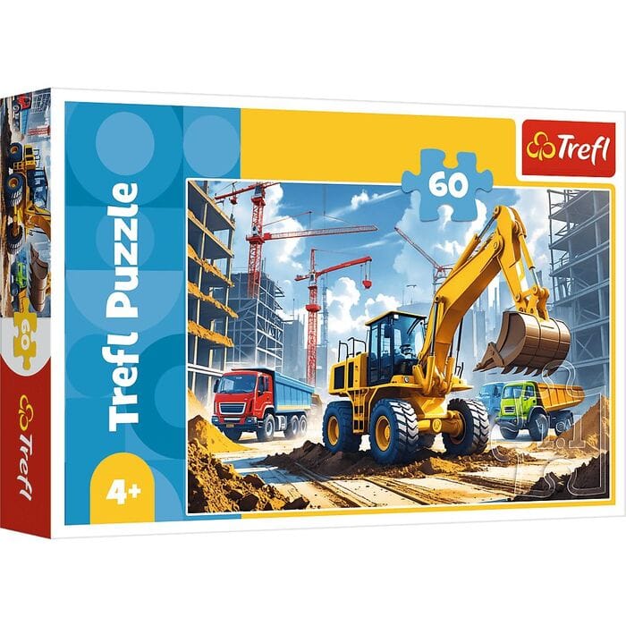 60 дет. Экскаватор-погрузчик Trefl вид 1