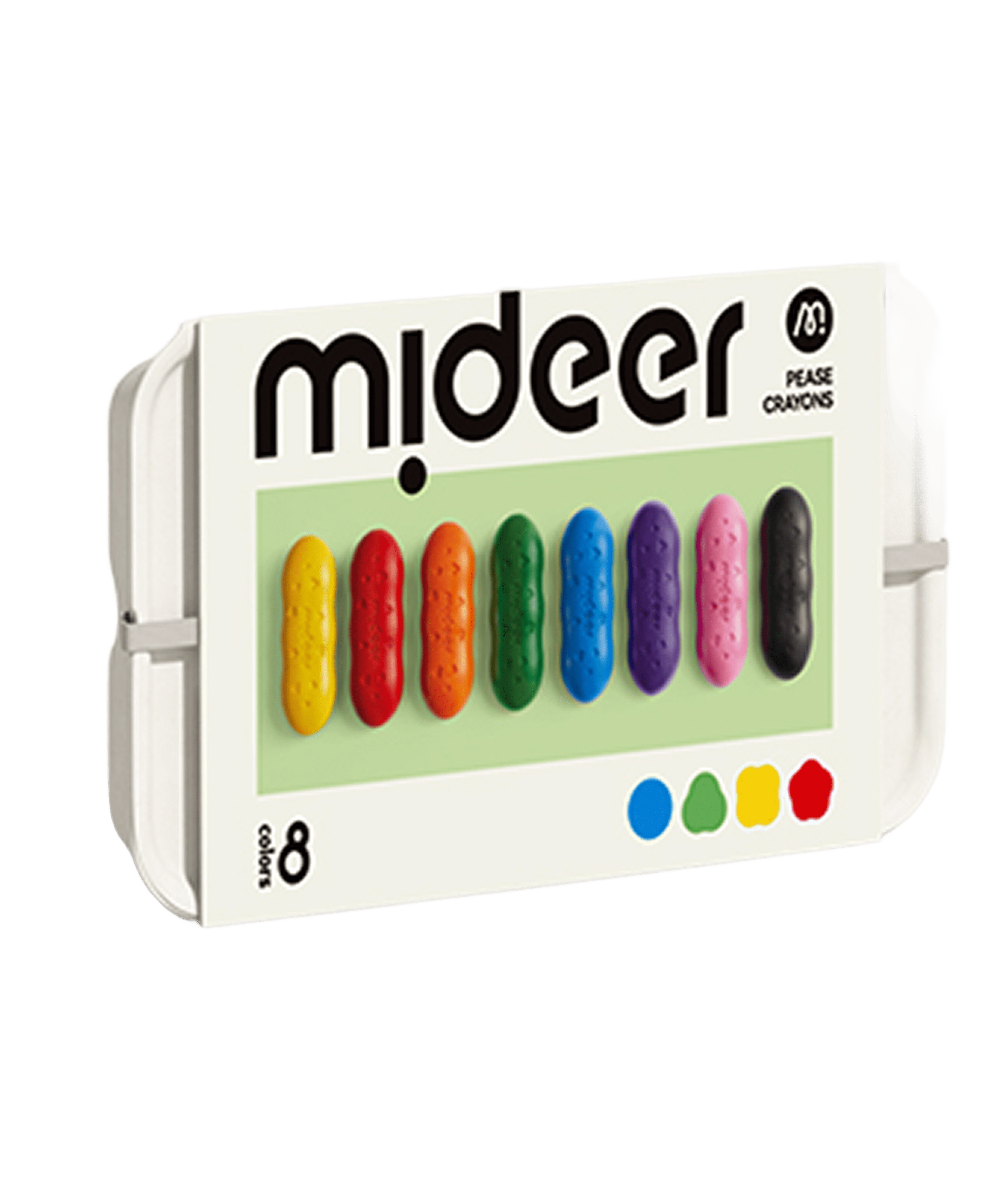 Смываемые восковые мелки  8 цветов MIDEER вид 1